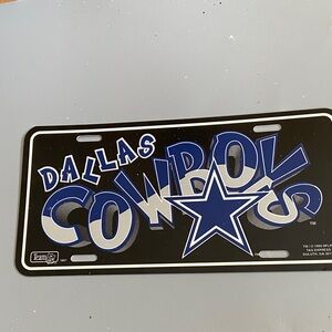 Dallas Cowboys License Plate by Team ProMark - Black and Blue